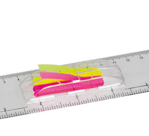 Promotional 15cm Ruler With Flags
