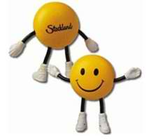 Promotional Anti Stress Smile Guy With Bendy Arms And Legs