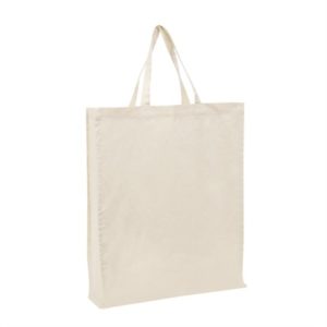 Business promo Short Handle Calico Bag with Gusset