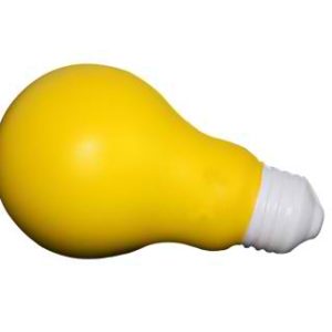 Personalised Stress Light Bulb Yellow
