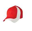 Branded Brushed Cotton Twill Baseball Cap With Contrast Stripe Across Peak & Crown