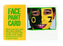 Promo Face Paint Card