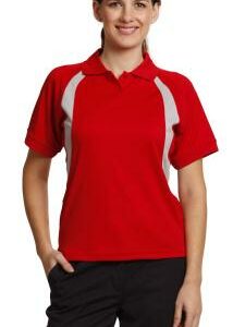 Branded Ladies' Cooldry Soft Sports Mesh Contrast Short Sleeve Polo Sydney