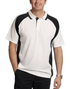 Branded Men's Cooldry Mini Waffle Short Sleeve Contrast Polo
