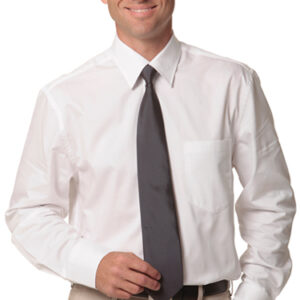 Branded Men's Fine Twill Long Sleeve Shirt Sydney