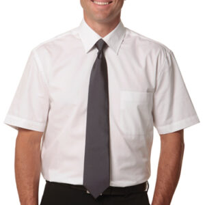 Branded Men's Fine Twill Short Sleeve Shirt Sydney