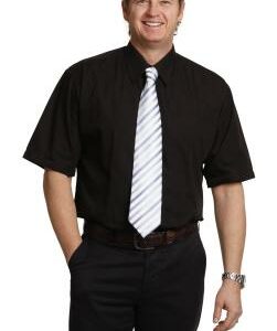 Branded Men's Poplin Short Sleeve Business Shirt Sydney