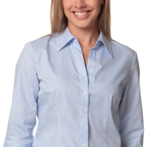 Branded Women's Fine Twill 3/4 Sleeve Shirt Sydney