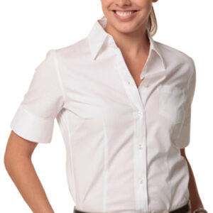 Branded Women's Fine Twill Short Sleeve Shirt Sydney